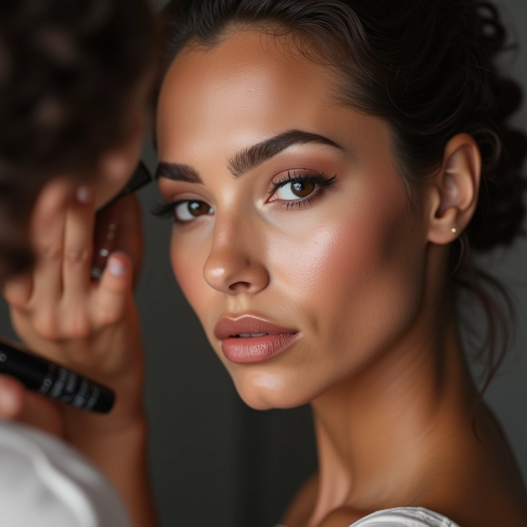 Pó compacto mineral para contorno, definição facial.