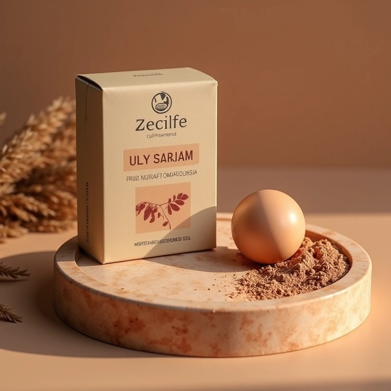 Pó compacto vegano com embalagem ecológica.