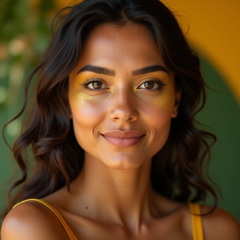 Pó finalizador amarelo no dia a dia.