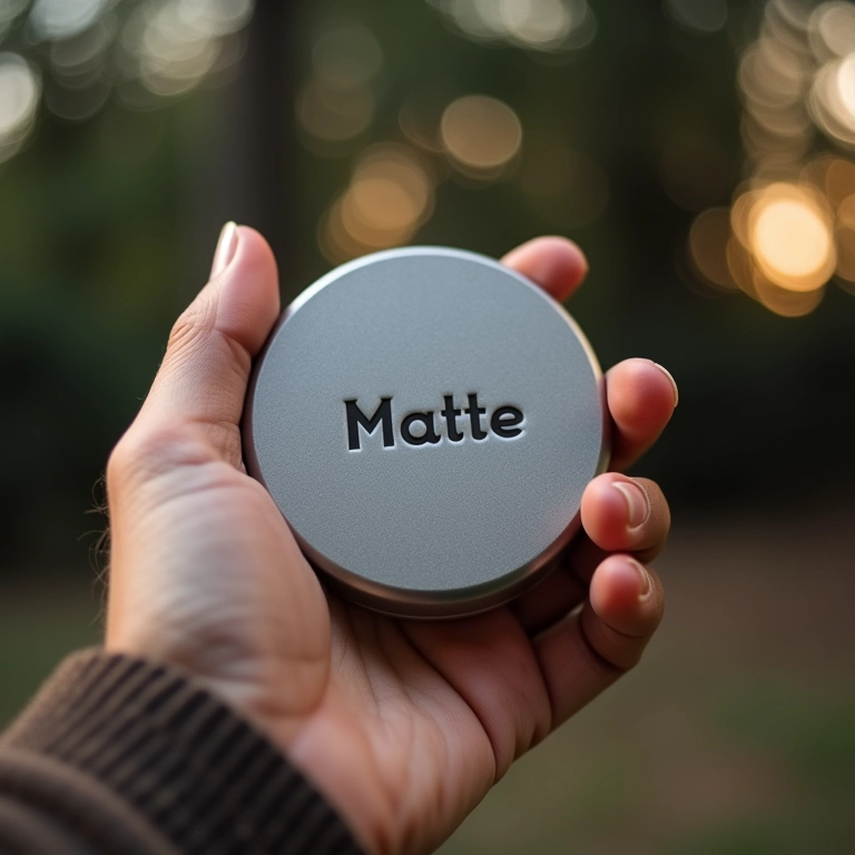 Pó matificante para efeito matte duradouro.