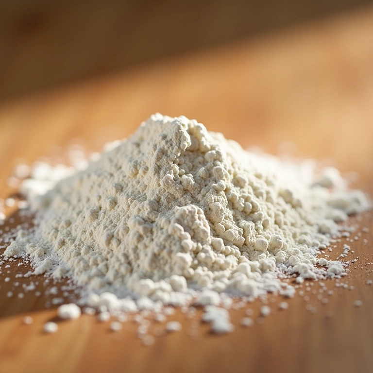 Pó mineral leve para tratamento da pele.