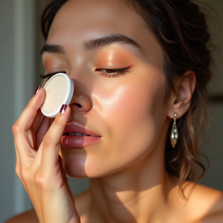 Pó solto com cor para pele seca, proporcionando hidratação e um viço natural.