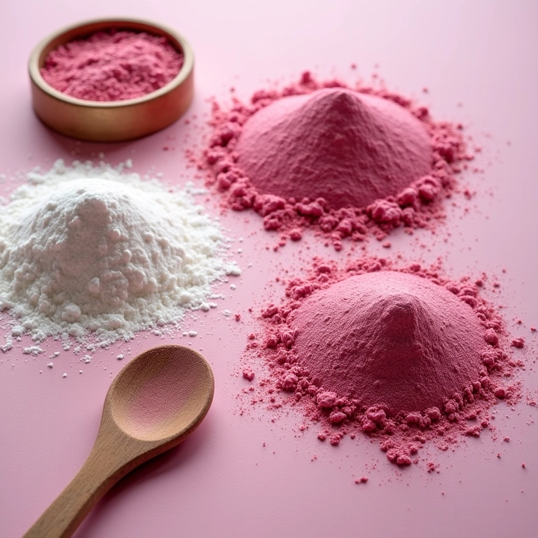 Pó solto rosa caseiro: receita simples e natural.