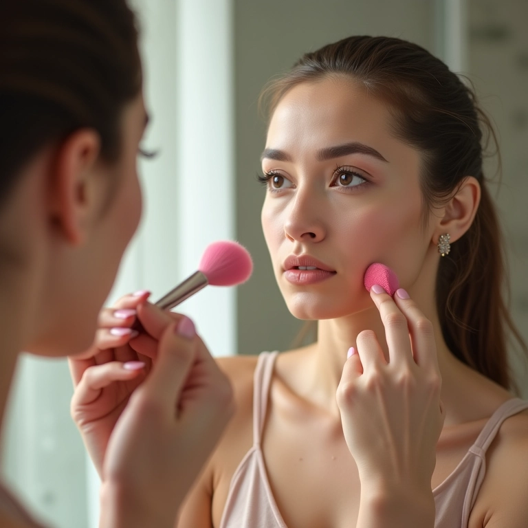 Pó solto rosa no dia a dia: aplicação e dicas.