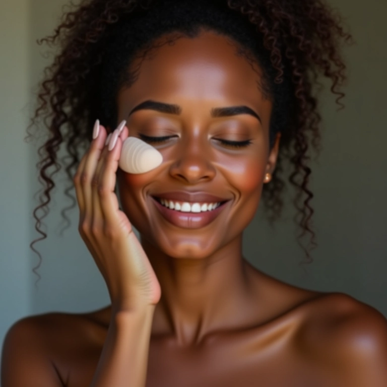 Pó translúcido controlando a oleosidade da zona T.