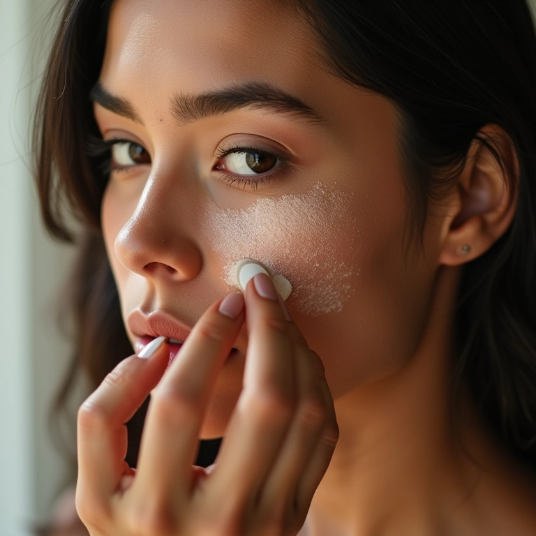 Pó translúcido para selar a maquiagem e garantir durabilidade.