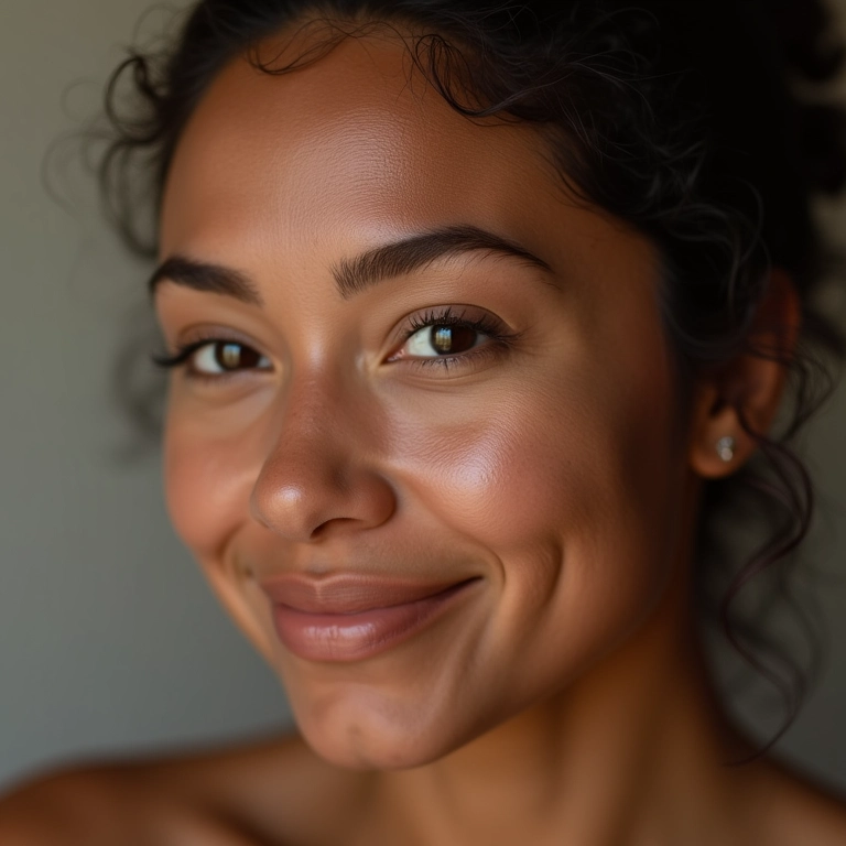 Pó translúcido uniformiza o tom da pele para um acabamento impecável.