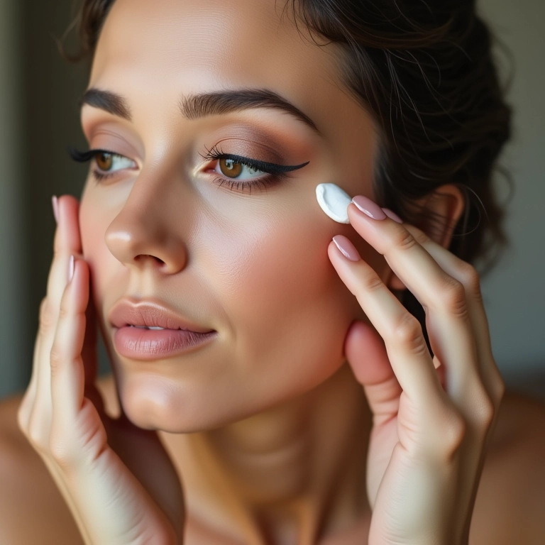 Preparação da pele antes da maquiagem esfumada para um resultado impecável.
