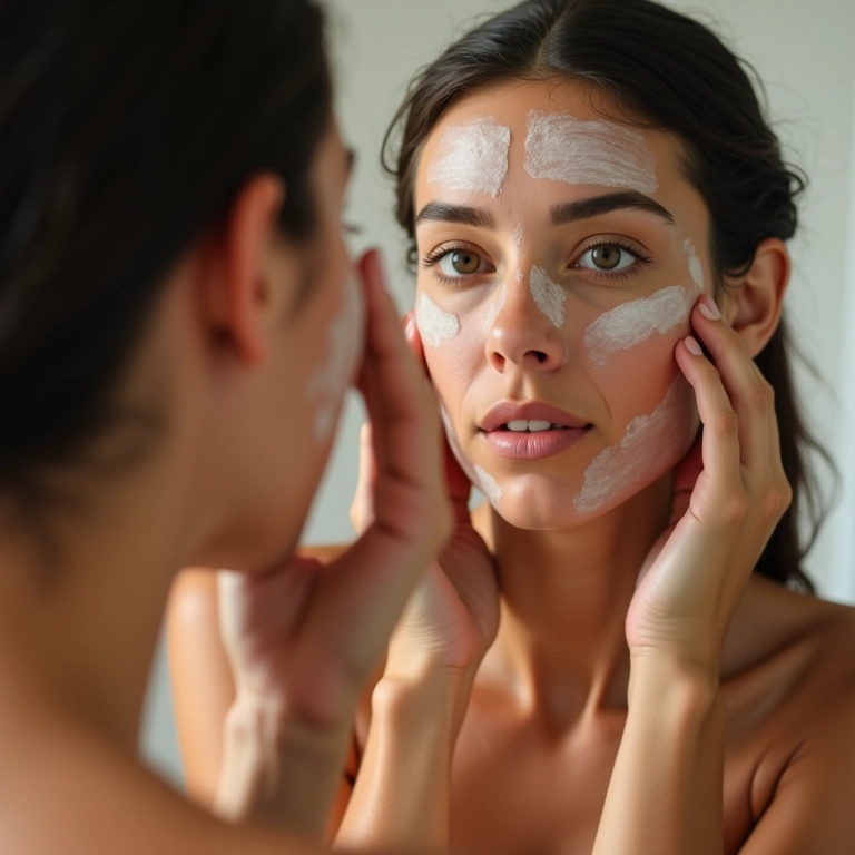 Preparando a pele antes da maquiagem para disfarçar olheiras.