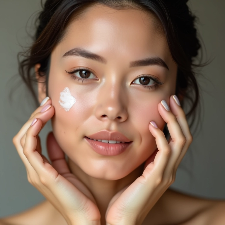 Preparando a pele para o contorno.