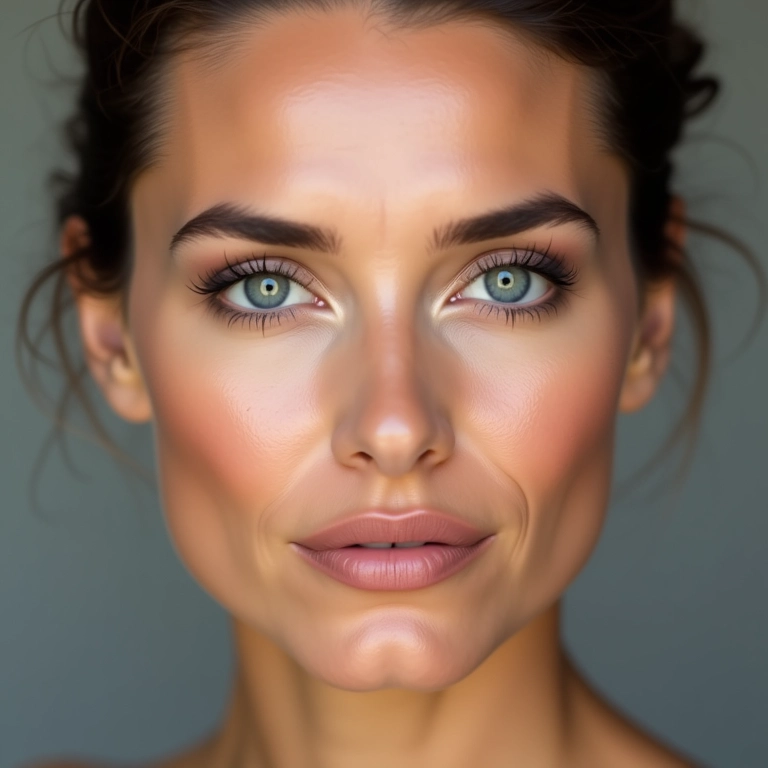 Primer aumentando a durabilidade da maquiagem em pele madura.