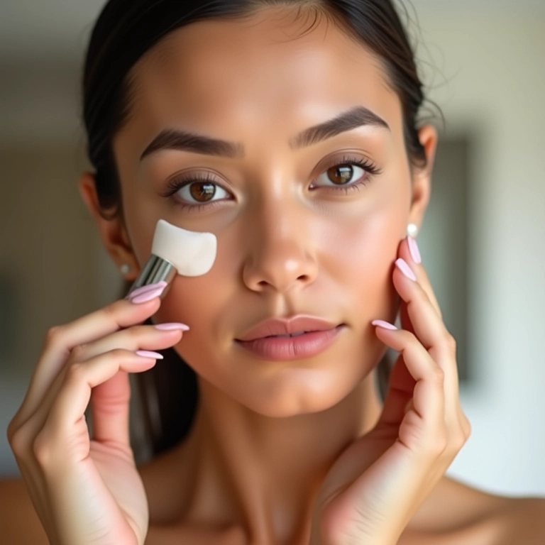 Primer com cor, correção sutil da pele.