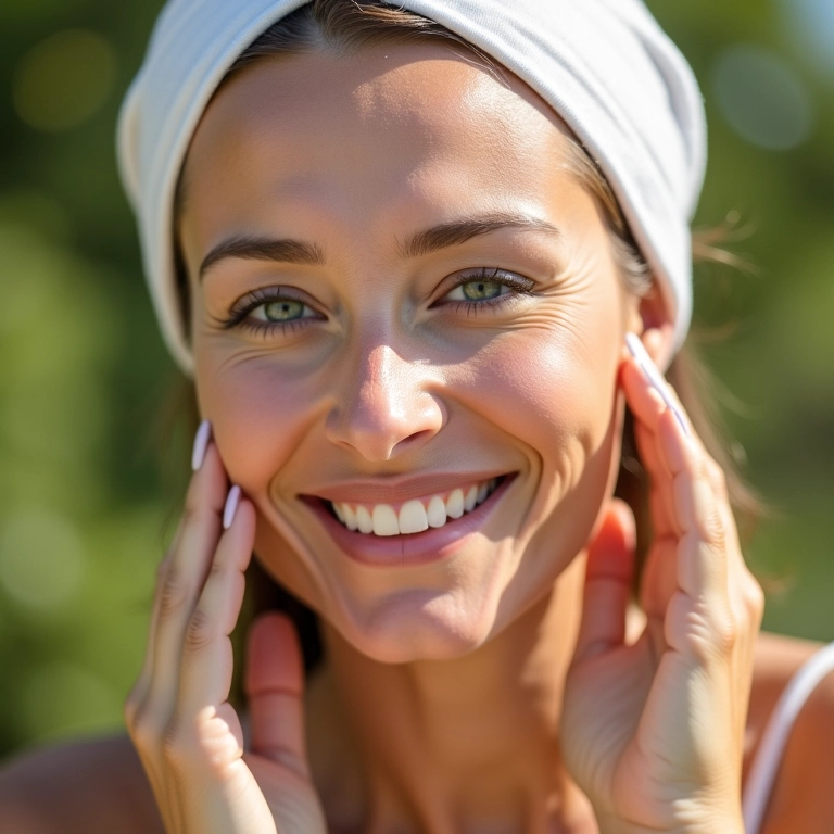 Primer com proteção solar para pele madura.