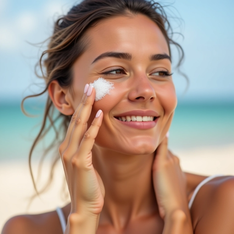 Primer com proteção solar para proteger a pele do sol.