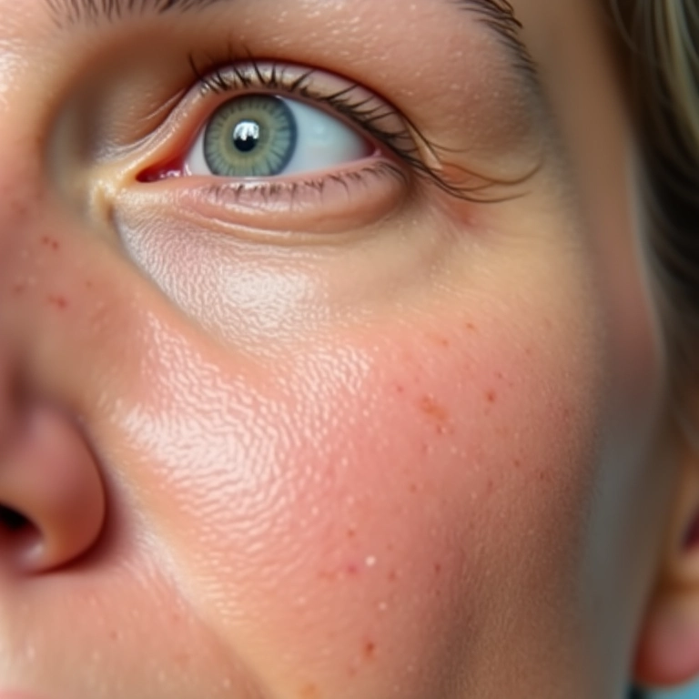 Primer disfarçando poros dilatados em pele madura.