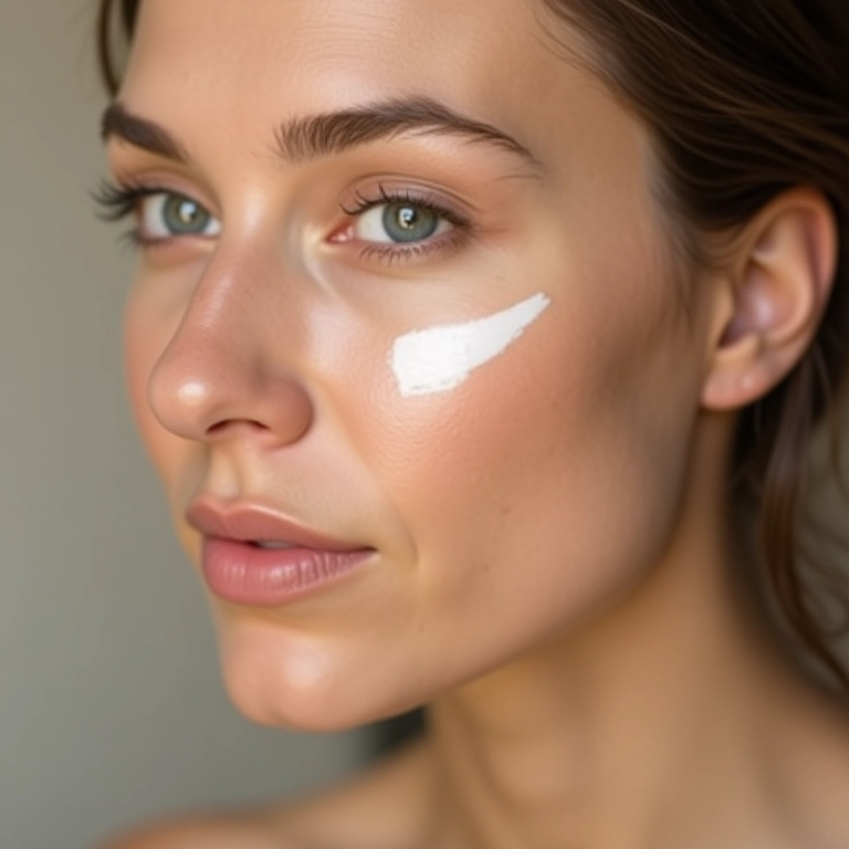 Primer em bastão corrigindo tom da pele