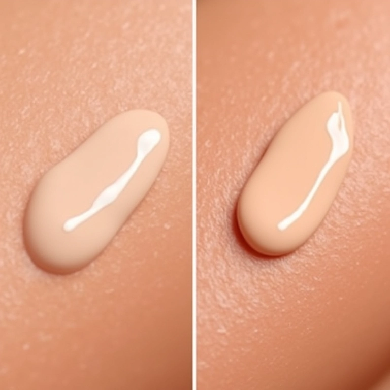 Primer em gel uniformizando a textura da pele.