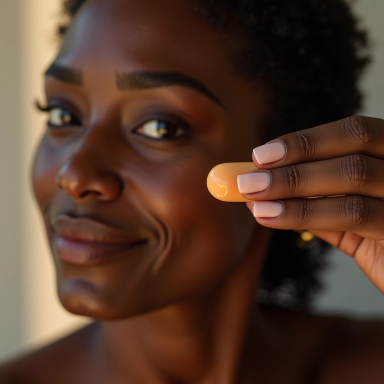 Primer em mousse com vitamina E protegendo a pele.