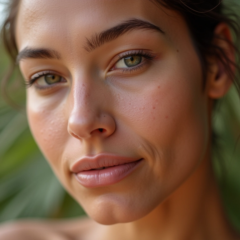 Primer em mousse minimizando poros dilatados.