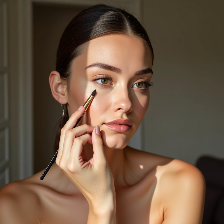 Primer facial lifting como base para a maquiagem.