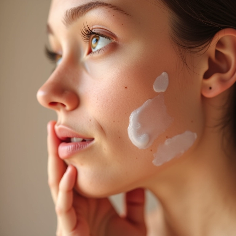 Primer hidratante para alívio da rosácea.