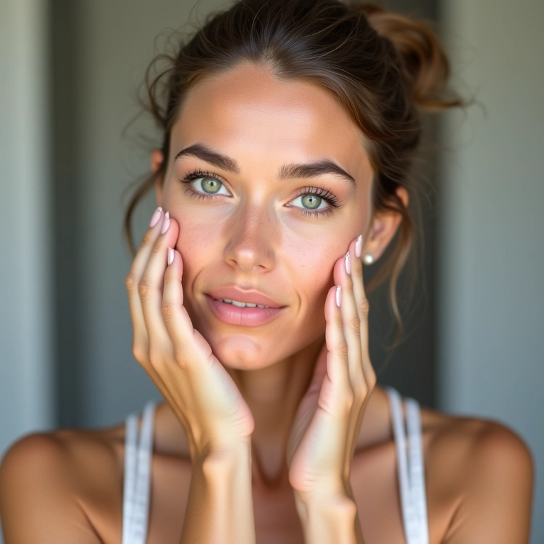 Primer para poros e linhas finas, antes e depois.