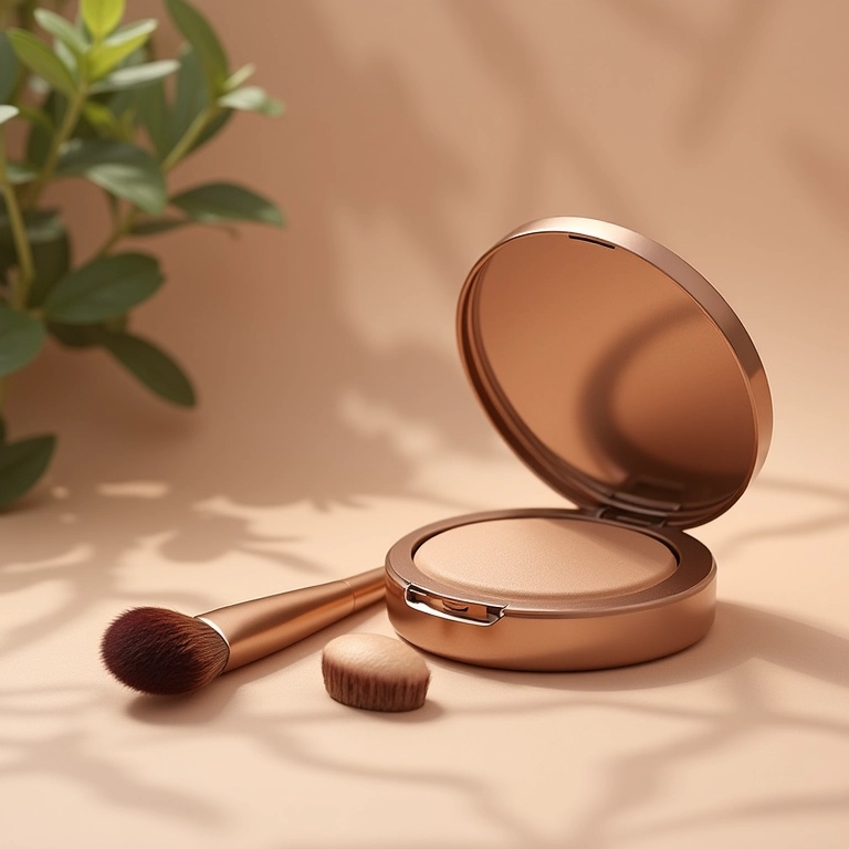 Produto multifuncional: pó e base em um só.