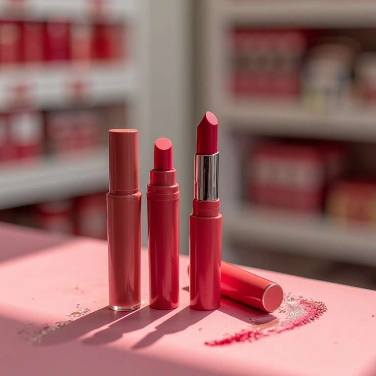 Produtos acessíveis para contorno labial com base.