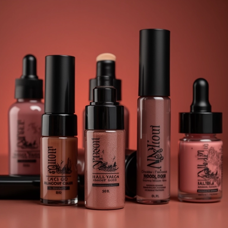 Produtos de maquiagem de qualidade para pálpebras caídas.