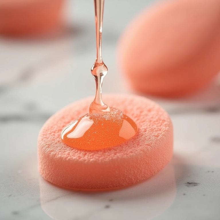 Removendo manchas difíceis de maquiagem da esponja.