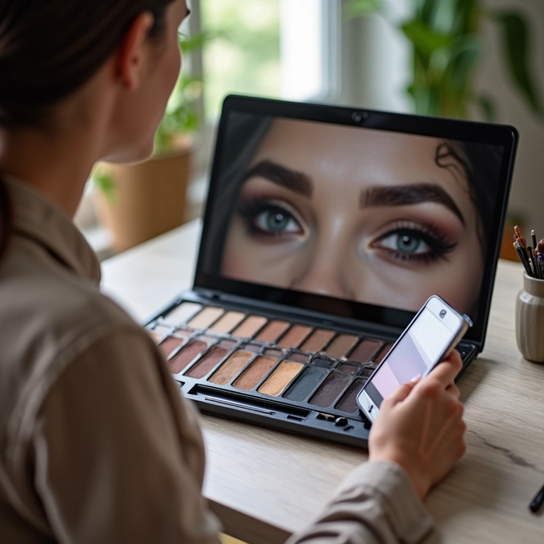 Resenha de paleta de sombras neutras em um blog.