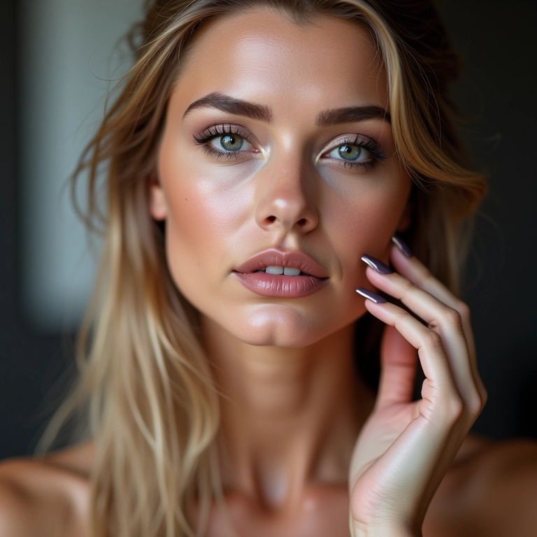 Rosto sendo impermeabilizado para proteger contra a umidade.