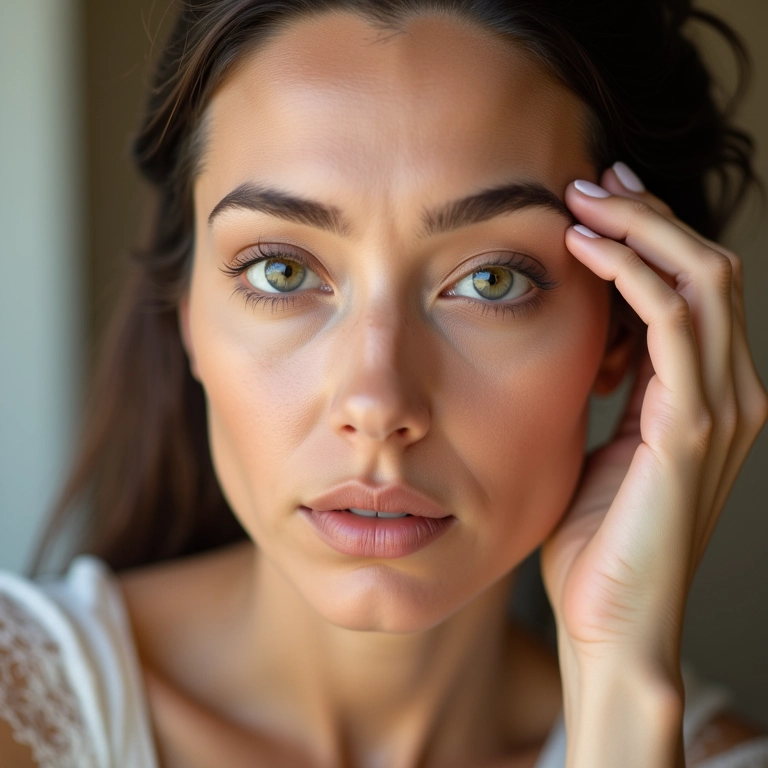 Selando o corretivo com pó translúcido.