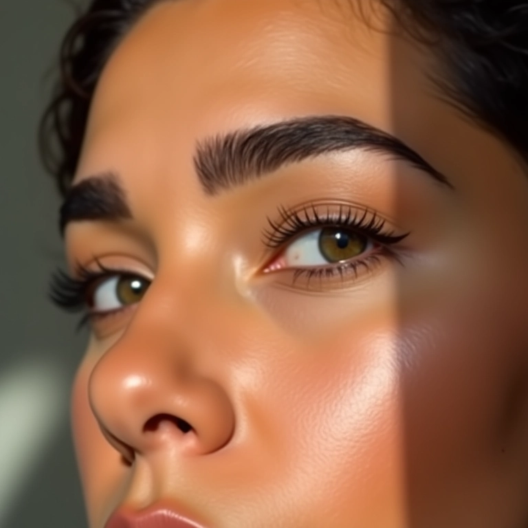 Sobrancelha perfeita com maquiagem natural estilo brasileiro.