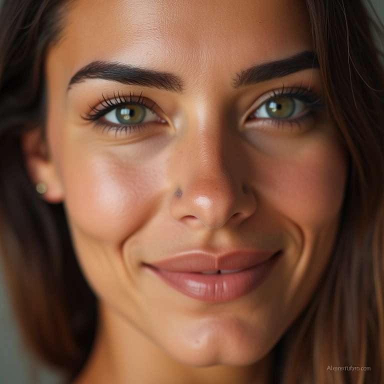 Sobrancelhas definidas em maquiagem para casamento noturno.