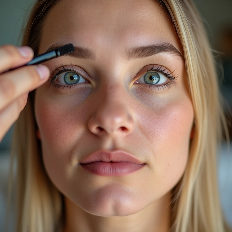 Sobrancelhas perfeitas para loiras: design e preenchimento.