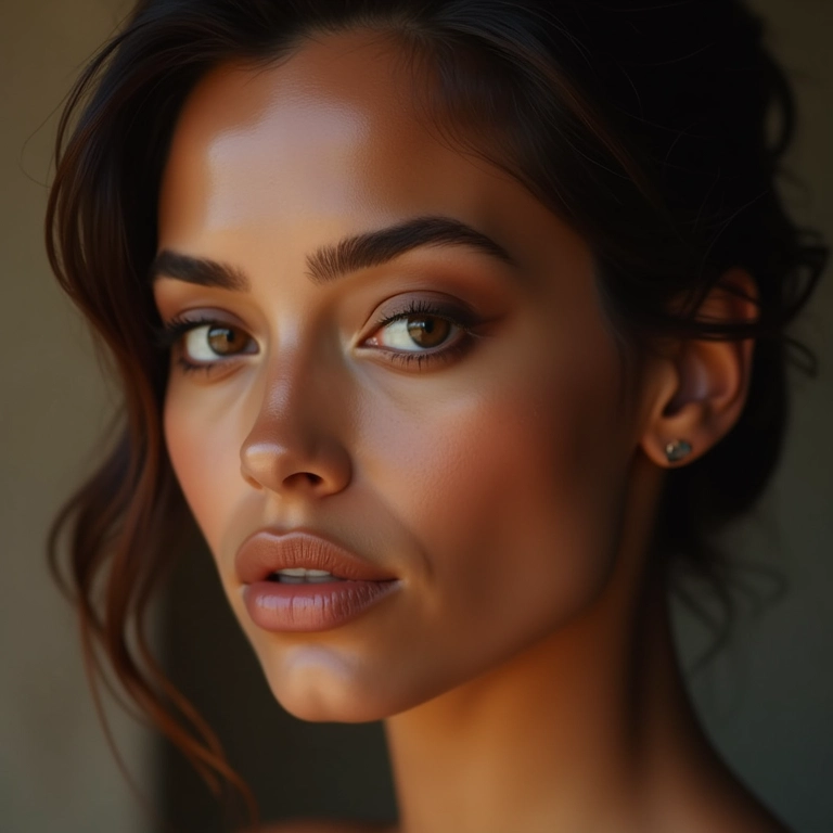 Sombra marrom esfumada anos 90: elegância e sofisticação.