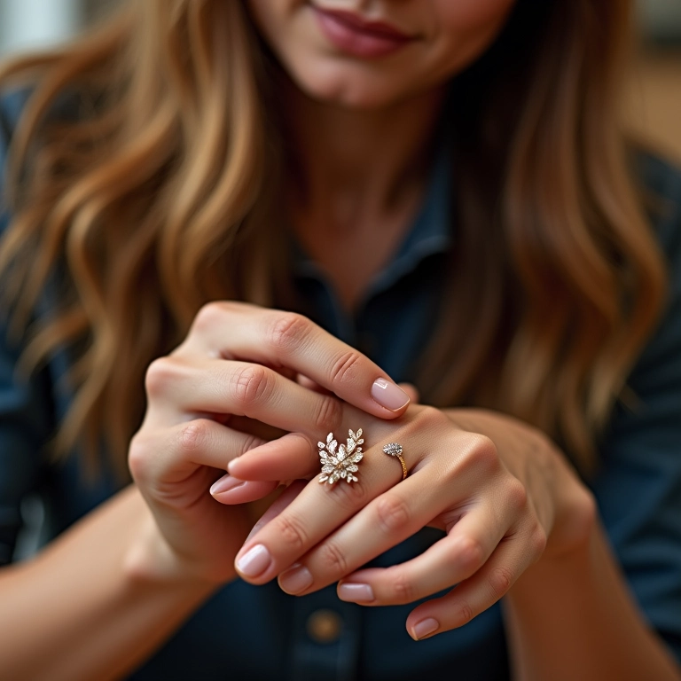 Testando o primer na pele antes de comprar.