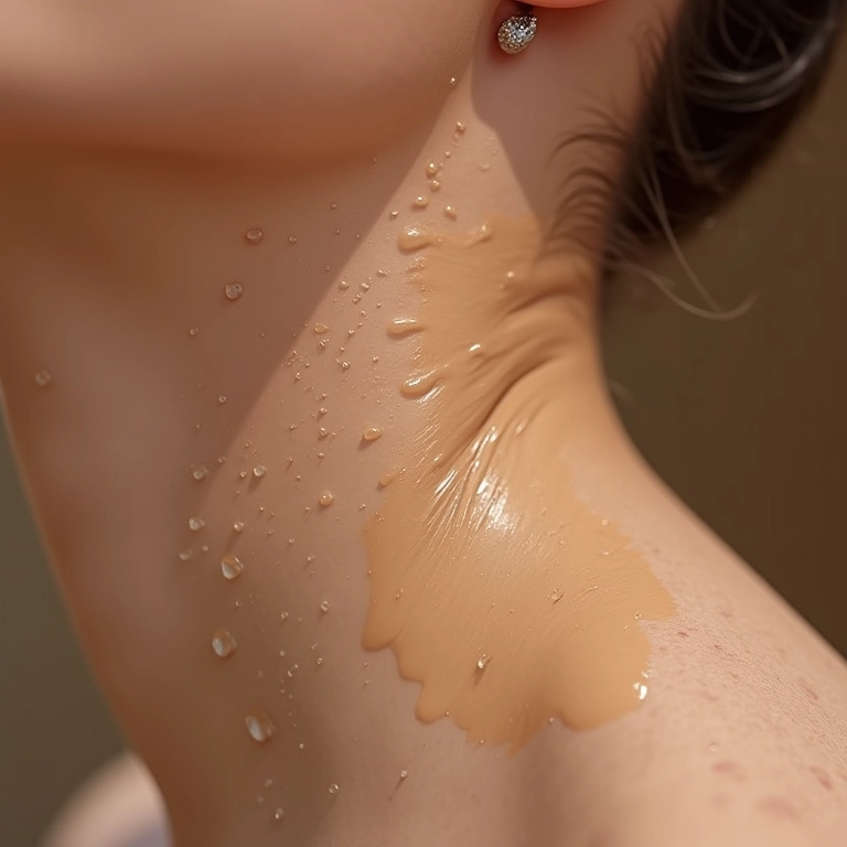 Teste de base em bastão à prova d'água, gotas de água.