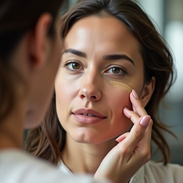 Teste de corretivo na mandíbula antes de comprar.