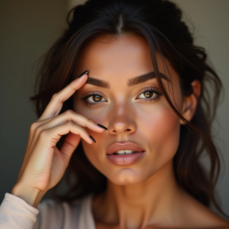 Teste de maquiagem antes do dia do casamento.