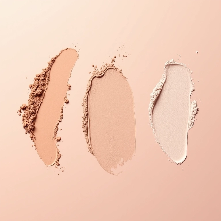 Textura do pó matificante.