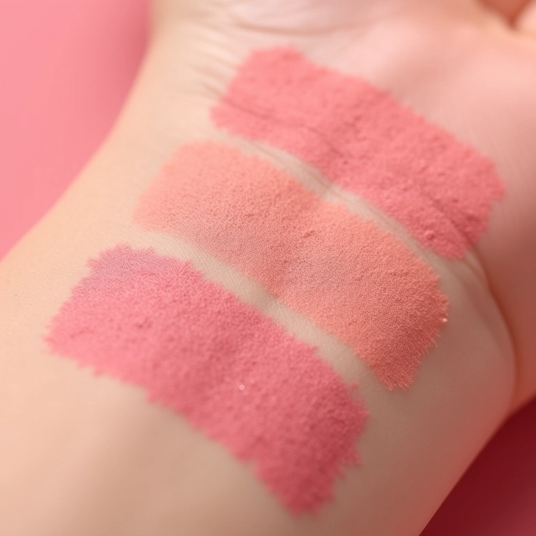 Texturas de blush: pó, creme e líquido.