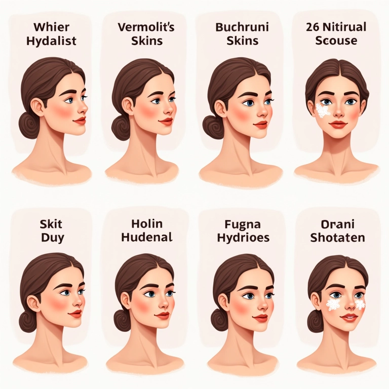 Tipos de pele e suas necessidades de hidratação: infográfico para mulheres brasileiras.