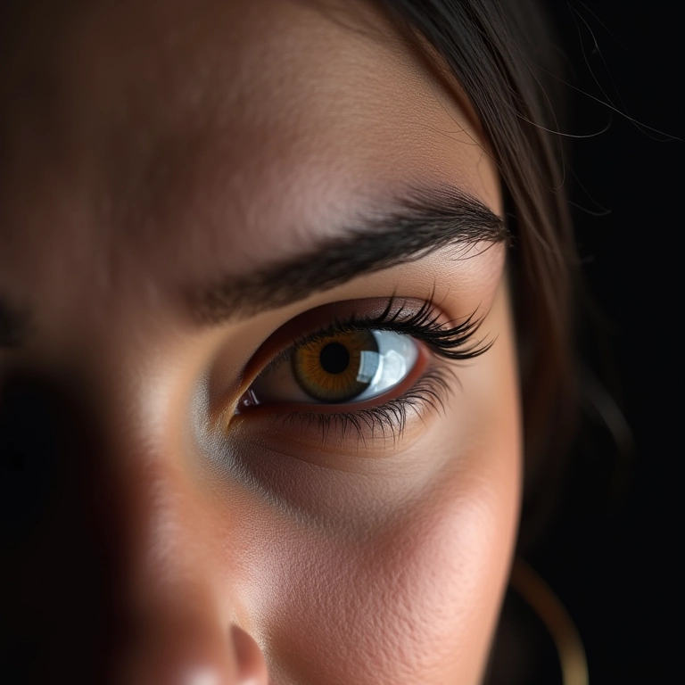 Transformação de cílios com máscara de volume, alongamento extremo.