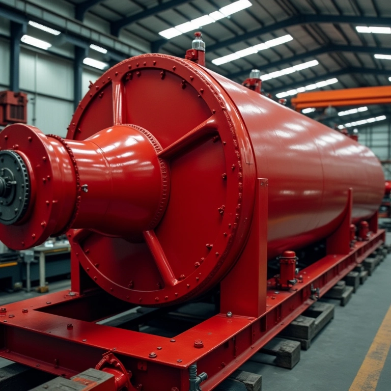 Uso de primer vermelho em máquinas e equipamentos industriais.