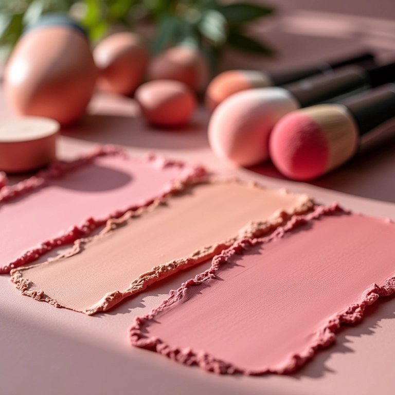 Variedade de blushes para contorno.