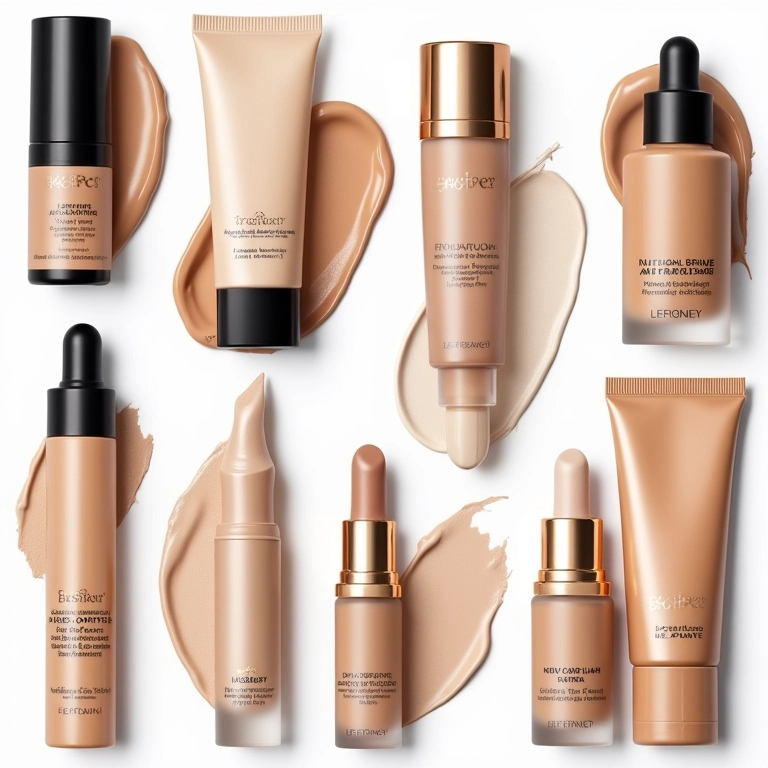 Variedade de marcas e produtos de base