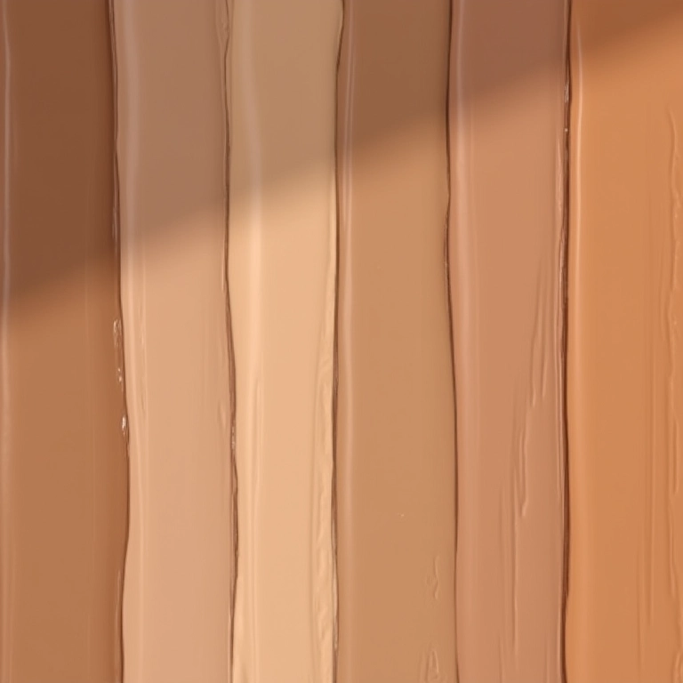 Variedade de tons de base para diferentes peles.