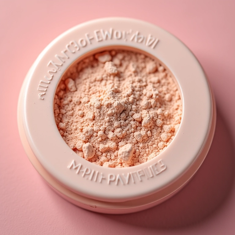 Verificando a composição do pó solto.